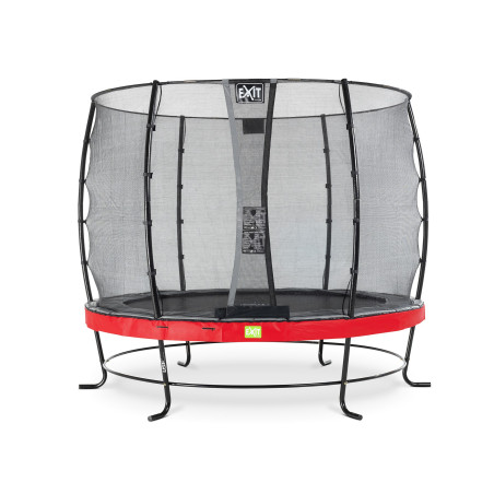 EXIT Trampoline Elegant ø253cm avec filet de sécurité Economy - rouge