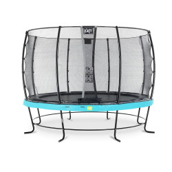 EXIT Trampoline Elegant ø427cm avec filet de sécurité Economy - bleu