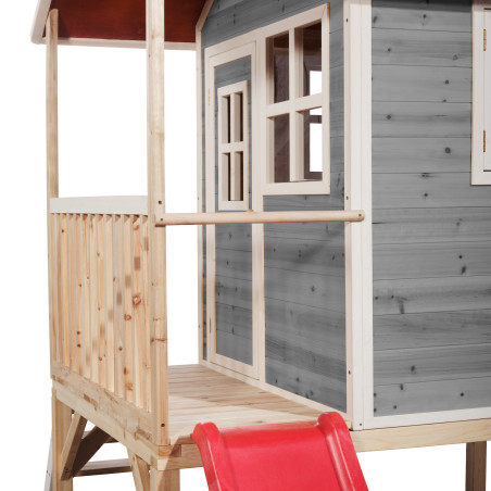 EXIT Maisonnette en bois Loft 300 - gris