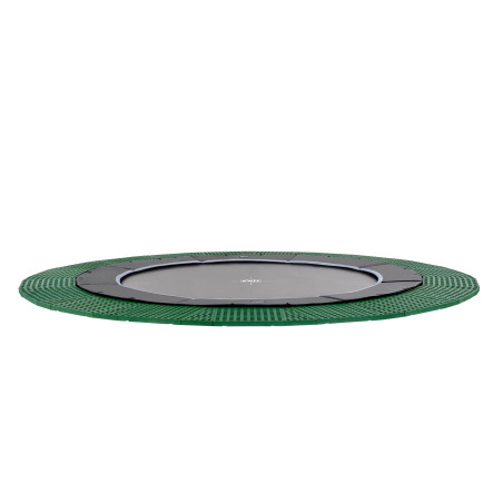 EXIT Dynamic trampoline enterré au niveau du sol ø427cm avec dalles de sécurité Freezone - noir