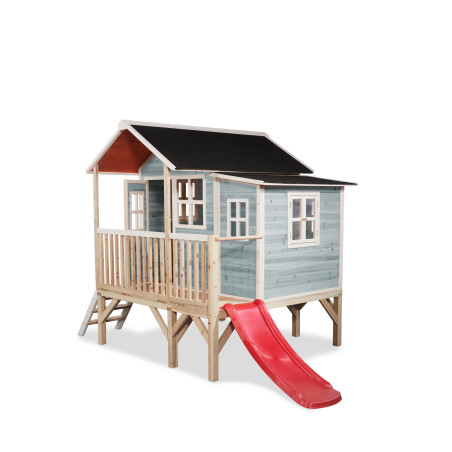 EXIT Maisonnette en bois Loft 350 - bleu