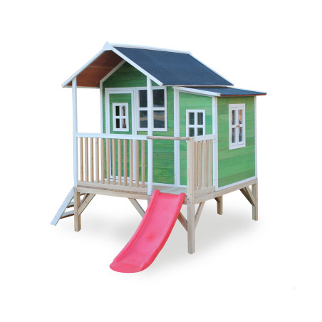 EXIT Loft 350 cabane de jeu en bois - vert