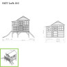 EXIT Loft 350 cabane de jeu en bois - vert