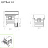 EXIT Loft 350 cabane de jeu en bois - vert