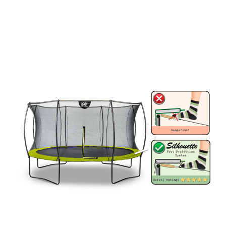 EXIT Trampoline Silhouette ø366cm - vert