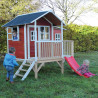 EXIT Loft 350 cabane de jeu en bois - rouge