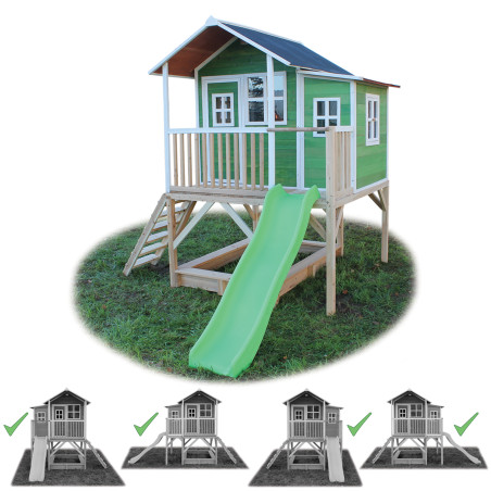 EXIT Loft 550 cabane de jeu en bois - vert