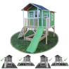 EXIT Loft 550 cabane de jeu en bois - vert
