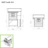 EXIT Loft 550 cabane de jeu en bois - vert
