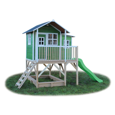 EXIT Loft 550 cabane de jeu en bois - vert