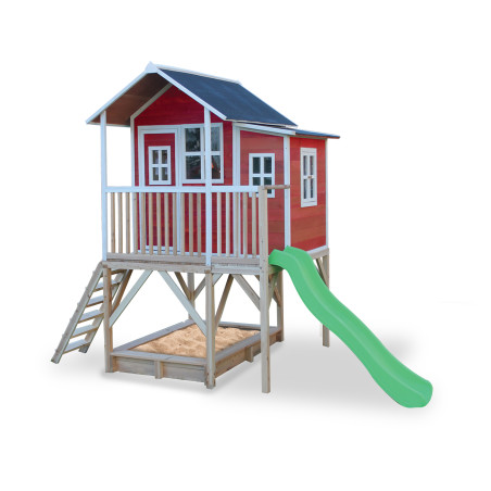 EXIT Loft 550 cabane de jeu en bois - rouge