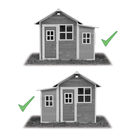 EXIT Loft 150 cabane de jeu en bois - rouge
