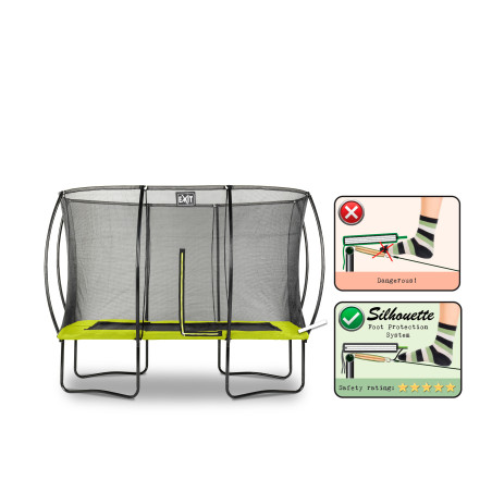 EXIT Trampoline Silhouette 214x305cm - vert