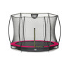 EXIT Trampoline Silhouette inground ø244cm avec filet de sécurité - rose