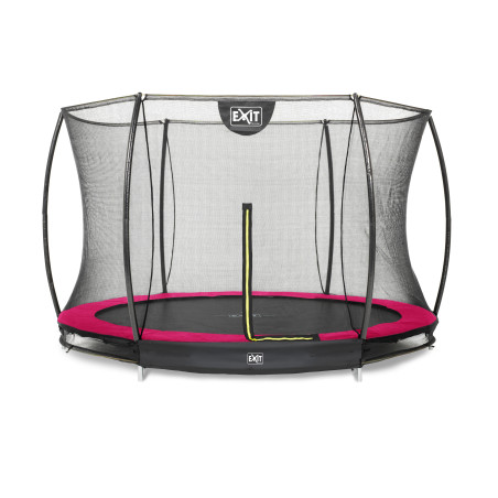 EXIT Trampoline Silhouette inground ø305cm avec filet de sécurité - rose