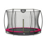 EXIT Trampoline Silhouette inground ø305cm avec filet de sécurité - rose