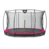 EXIT Trampoline Silhouette inground ø366cm avec filet de sécurité - rose