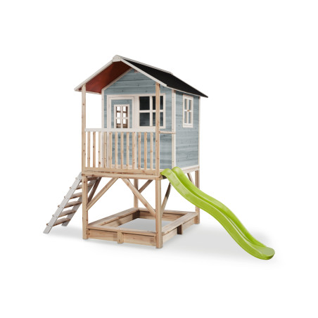 EXIT Maisonnette en bois Loft 500 - bleu