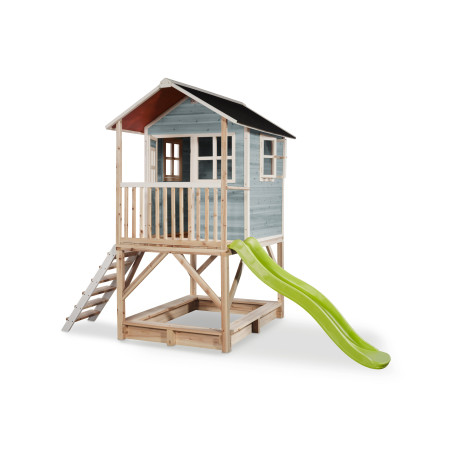 EXIT Maisonnette en bois Loft 500 - bleu