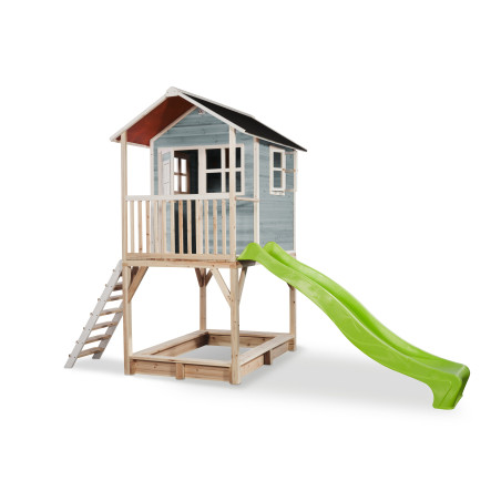 EXIT Maisonnette en bois Loft 700 - bleu
