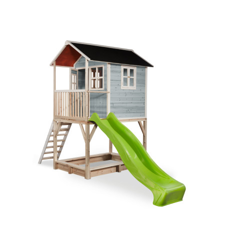 EXIT Maisonnette en bois Loft 700 - bleu