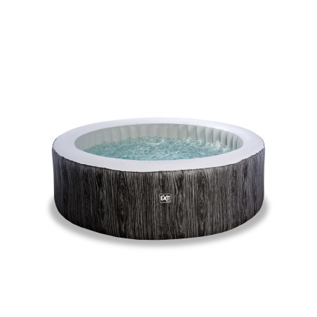 EXIT Wood Deluxe spa ø204x65cm - gris foncé
