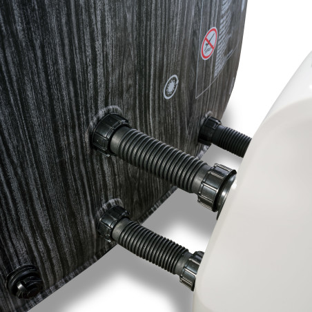 EXIT Wood Deluxe spa ø204x65cm - gris foncé