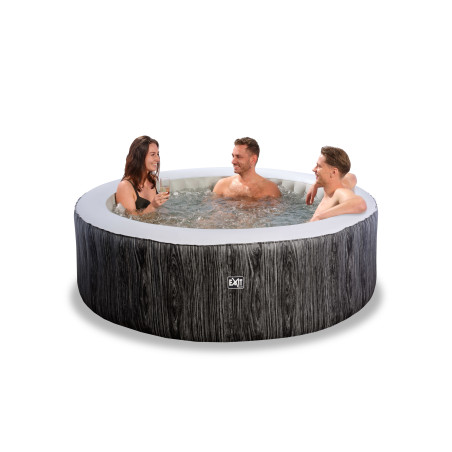 EXIT Wood Deluxe spa ø204x65cm - gris foncé