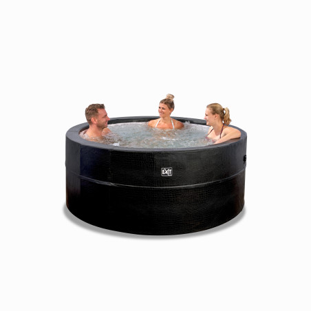 EXIT Leather Premium spa ø184x73cm - noir