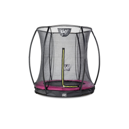 EXIT Trampoline Silhouette inground ø183cm avec filet de sécurité - rose