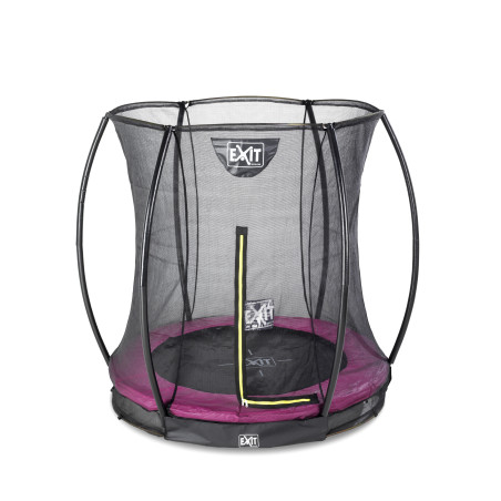 EXIT Trampoline Silhouette inground ø183cm avec filet de sécurité - rose