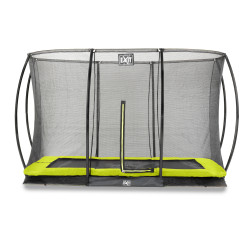 EXIT Trampoline Silhouette inground 244x366cm avec filet de sécurité - vert