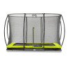 EXIT Trampoline Silhouette inground 244x366cm avec filet de sécurité - vert