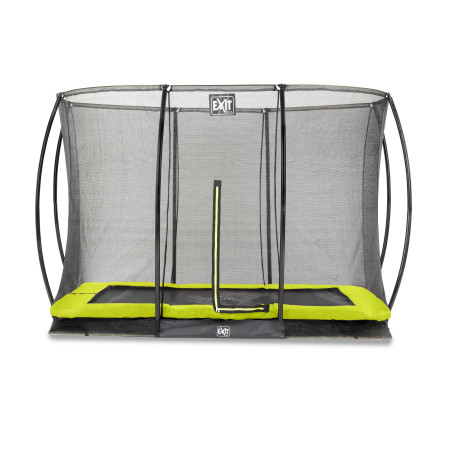 EXIT Trampoline Silhouette inground 214x305cm avec filet de sécurité - vert
