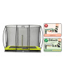 EXIT Trampoline Silhouette inground 214x305cm avec filet de sécurité - vert