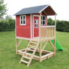 EXIT Loft 500 cabane de jeu en bois - rouge