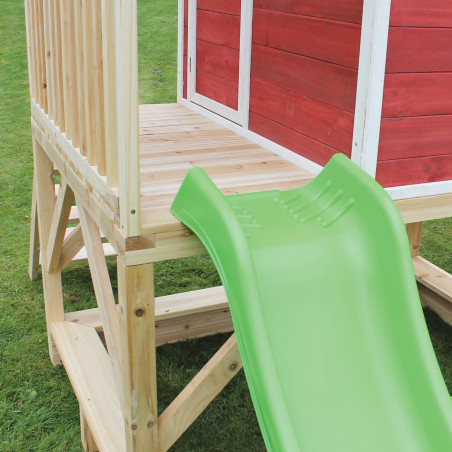 EXIT Loft 500 cabane de jeu en bois - rouge