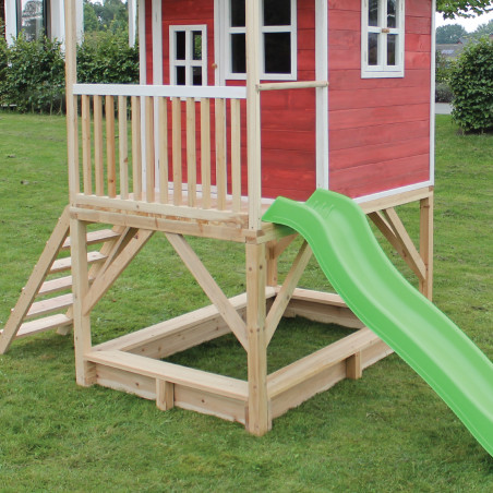EXIT Loft 500 cabane de jeu en bois - rouge