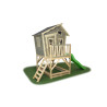 EXIT Crooky 500 cabane de jeu en bois - gris-beige