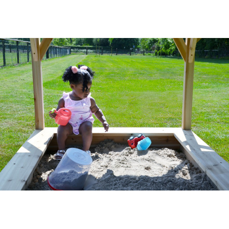 EXIT Crooky 500 cabane de jeu en bois - gris-beige