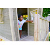 EXIT Crooky 550 cabane de jeu en bois - gris-beige