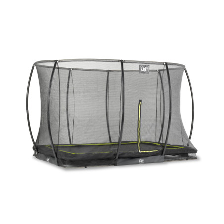 EXIT Trampoline Silhouette inground 214x305cm avec filet de sécurité - noir