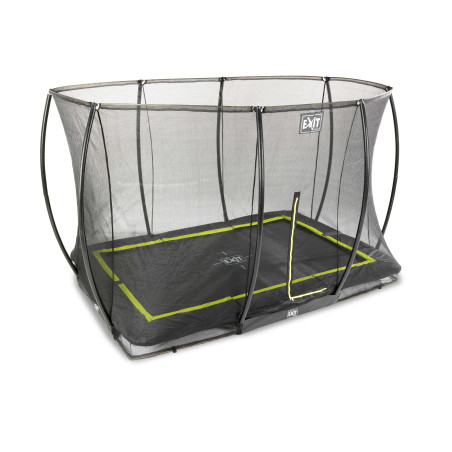 EXIT Trampoline Silhouette inground 214x305cm avec filet de sécurité - noir