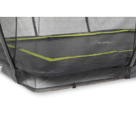 EXIT Trampoline Silhouette inground 214x305cm avec filet de sécurité - noir