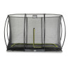 EXIT Trampoline Silhouette inground 244x366cm avec filet de sécurité - noir