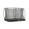 EXIT Trampoline Silhouette inground 244x366cm avec filet de sécurité - noir