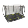 EXIT Trampoline Silhouette inground 244x366cm avec filet de sécurité - noir
