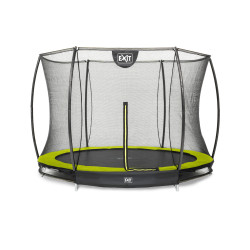 EXIT Trampoline Silhouette inground ø244cm avec filet de sécurité - vert