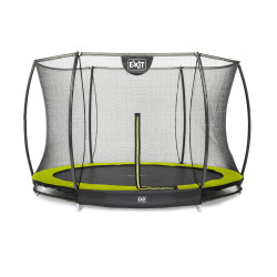 EXIT Trampoline Silhouette inground ø305cm avec filet de sécurité - vert