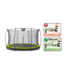 EXIT Trampoline Silhouette inground ø366cm avec filet de sécurité - vert